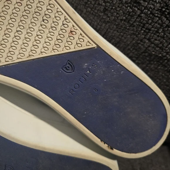 Rothy's | The Original Slip On Sneakers Bright White Women's 8 - Picture 4 of 5